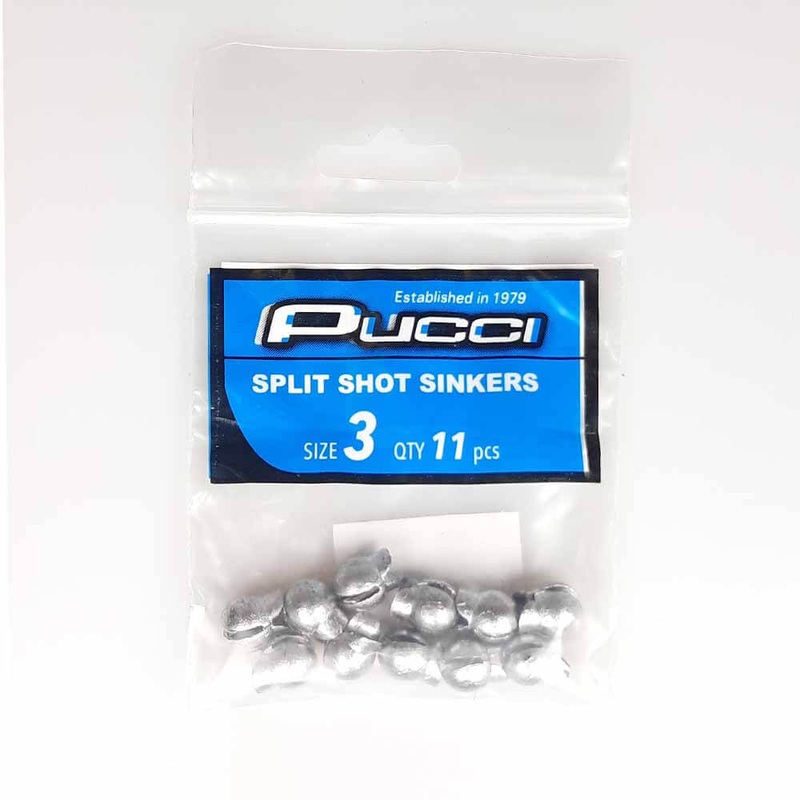 P-Line Split Shot Weights 5 Split Shot 20PK