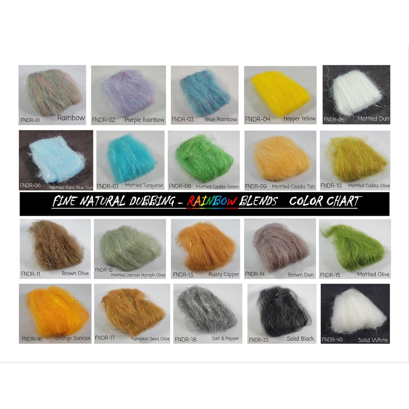 Fine Natural Dubbing - Rainbow Blend