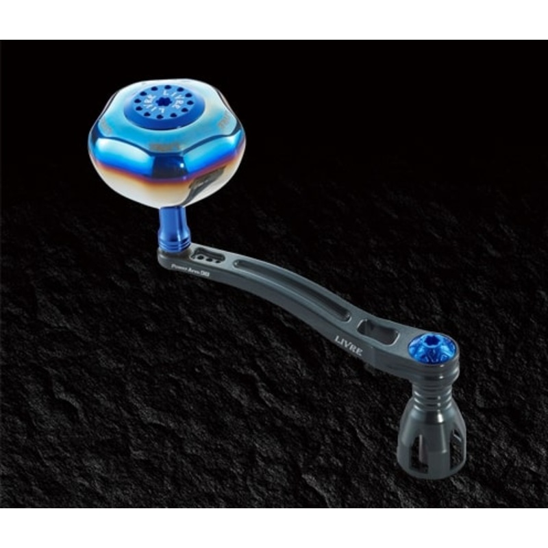 Livre Power Arm 98 Daiwa 8000-14000 Left and Right common (Gunmetal P + Blue G)