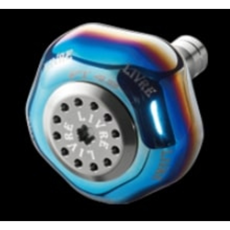Livre Single Knob 1 pcs PT48 for Shimano B (Fire + Titanium C)