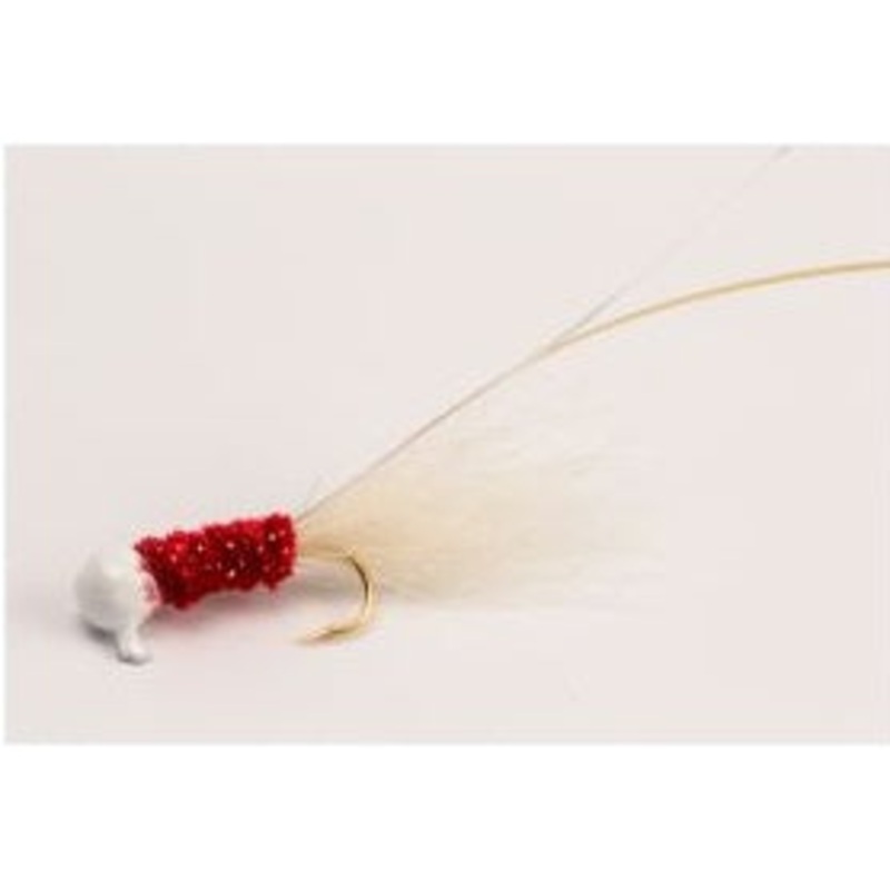 Slater Original Jig 1/16 White/Red/White #4 Hook 3pk