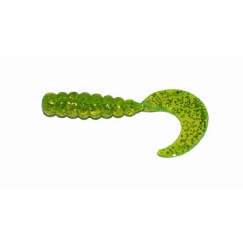 Big Bite Fat Grub 2" 10ct Chartreuse. Shiner