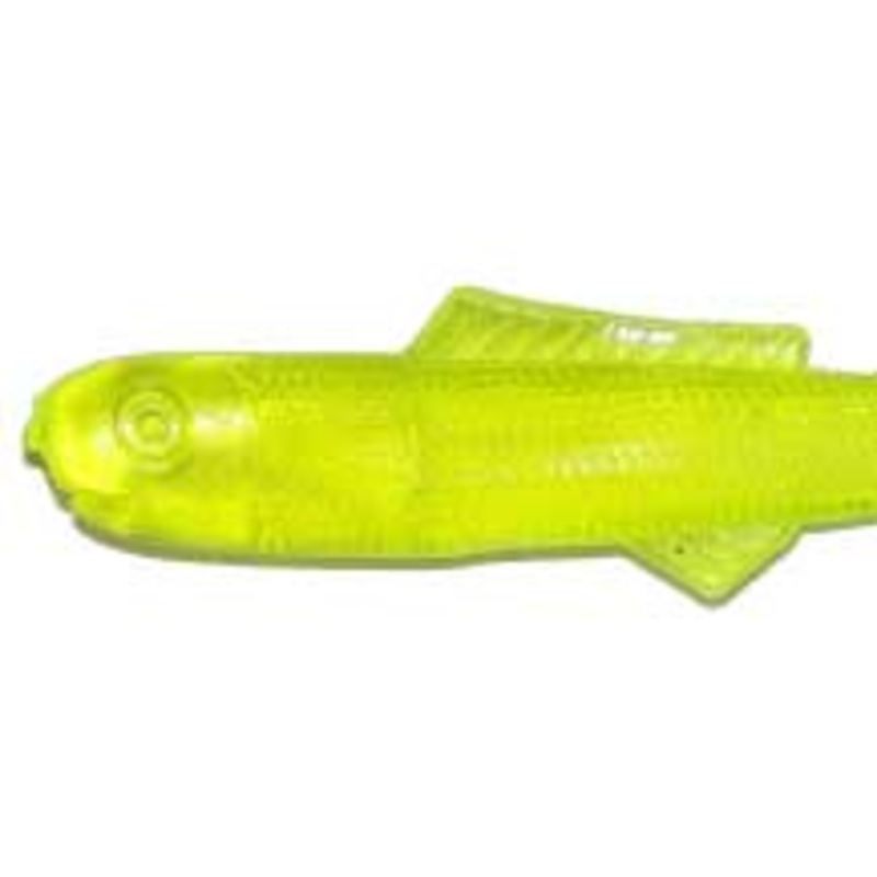 Big Bite Minnow Split Tail 2.5" 10ct Chartreuse