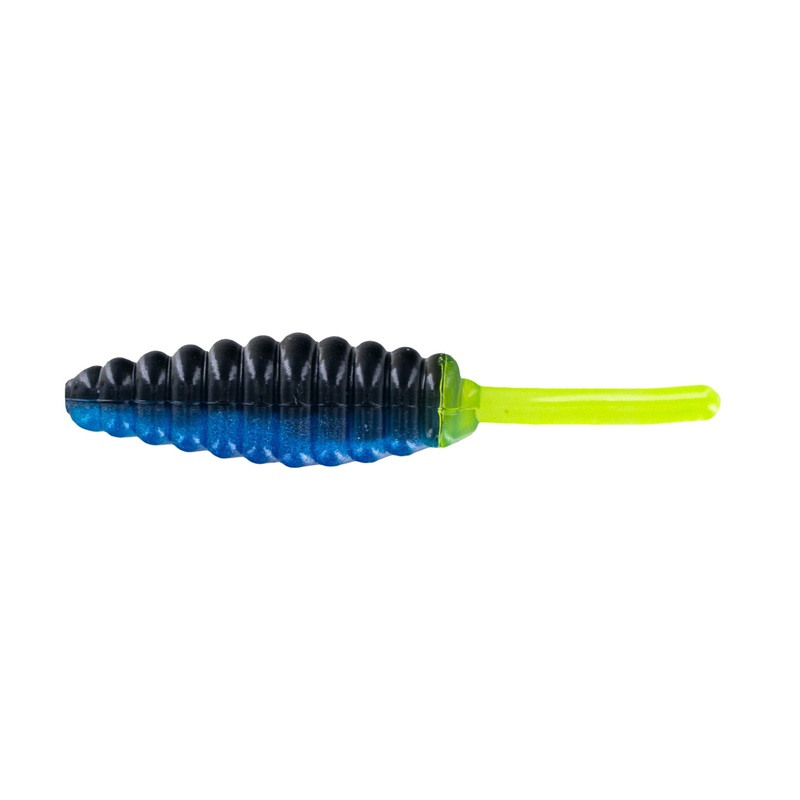 Big Bite Panfish Minnow 1.5in 10ct Black/Blue Chartreuse
