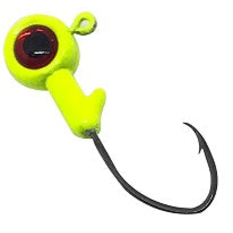 Bonehead BX Round Jig Head 1/4oz Chartreuse