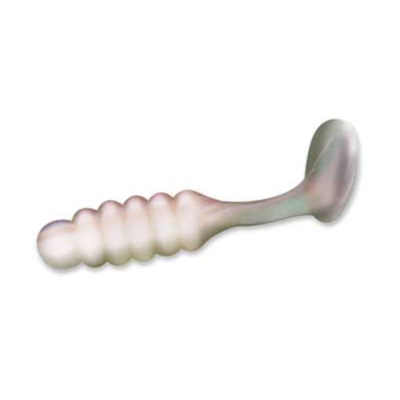 Slider Pan Fish Grub 1" 20ct Pearl