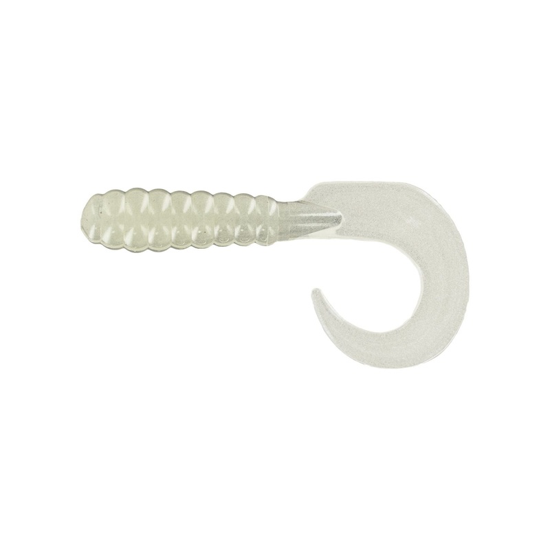 Big Bite Curl Tail Grub 2in 10ct Glow