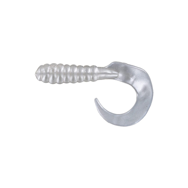 Big Bite Curl Tail Grub 2in 10ct Pearl