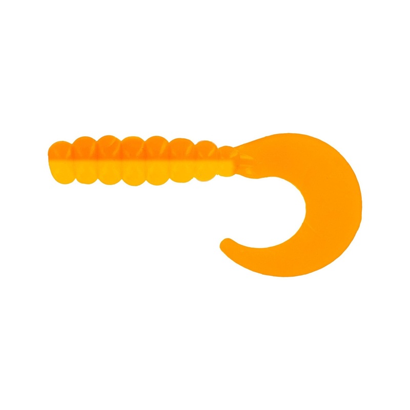 Big Bite Fat Grub 2in 10ct Orange/Yellow