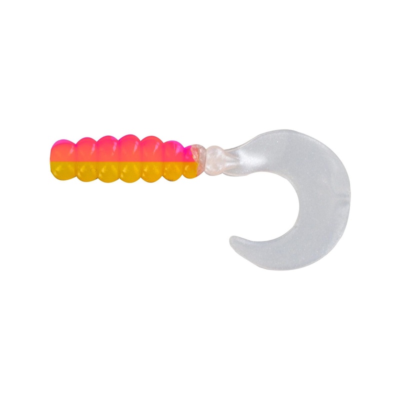 Big Bite Fat Grub 2in 10ct Pink/Yellow/Pearl