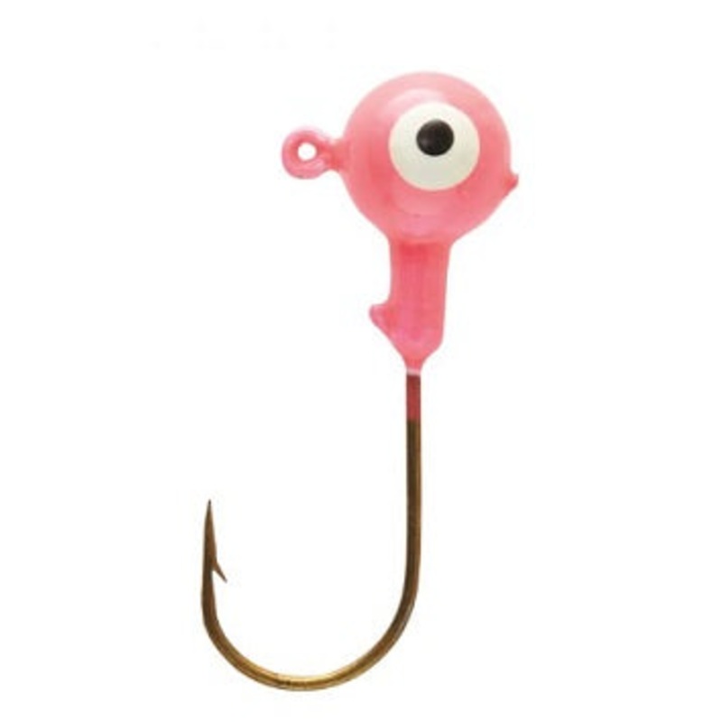 Eagle Claw Ball Head Jig 1/32 10ct Pink