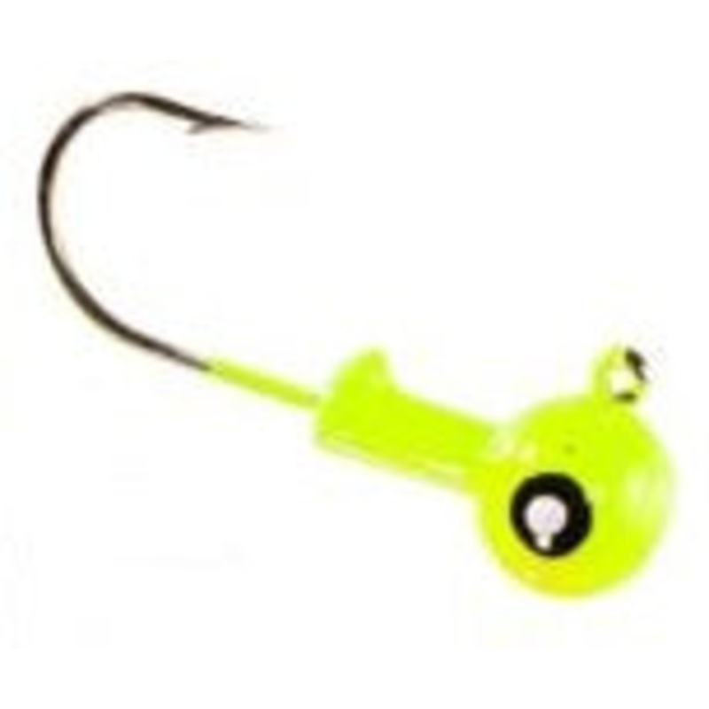 Eagle Claw Jig Head 1/8 10ct Chartreuse