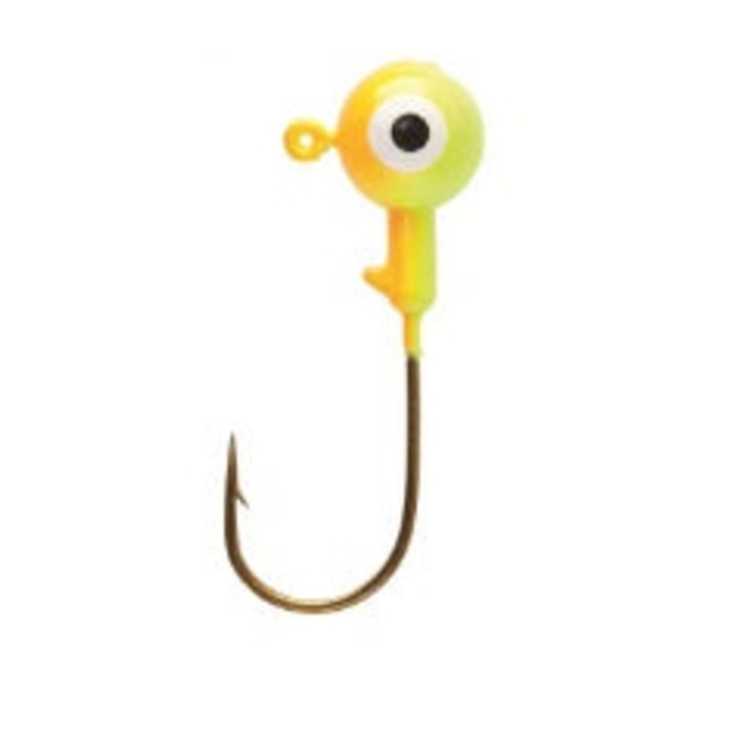 Eagle Claw Jig Head 1/8 10ct Orange/Chart