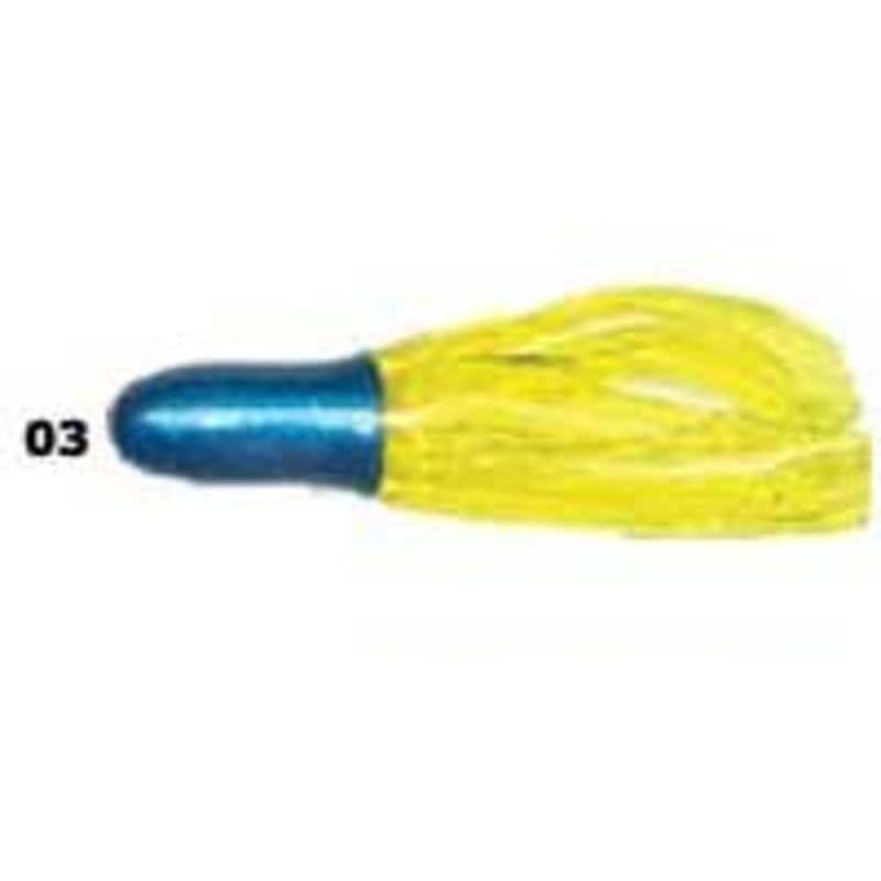 Southern Pro Umbrella Crappie Tube 2"10ct Blue/Chartreuse