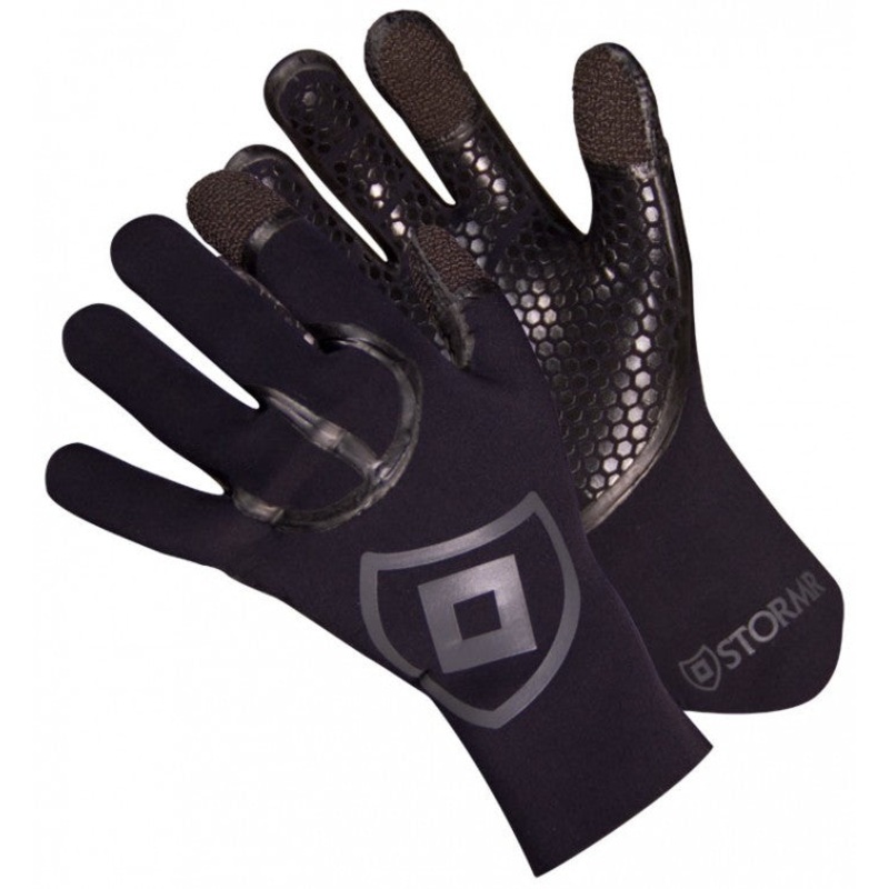 Stormr Cast Kevlar Neoprene Gloves, Black