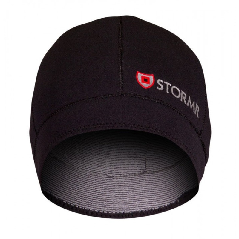 Stormr Typhoon Neoprene Watch Cap Beanie, Black