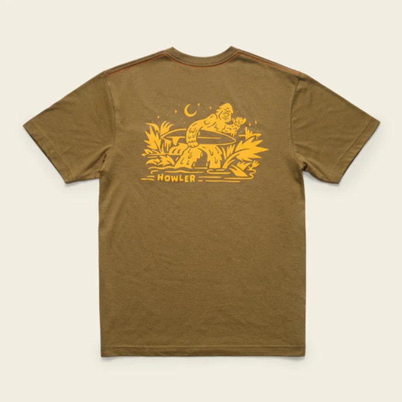 Howler Bros - Squatch Rider Pocket T-Shirt: Ivy Green