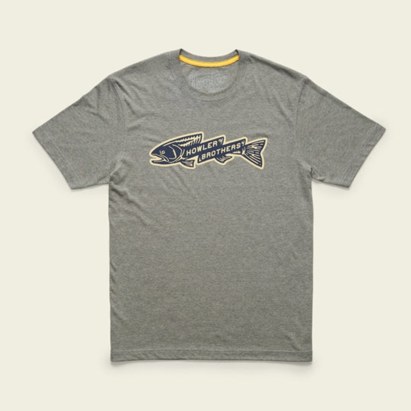 Howler Bros - Trout Bolt T-Shirt: Athletic Grey Heather