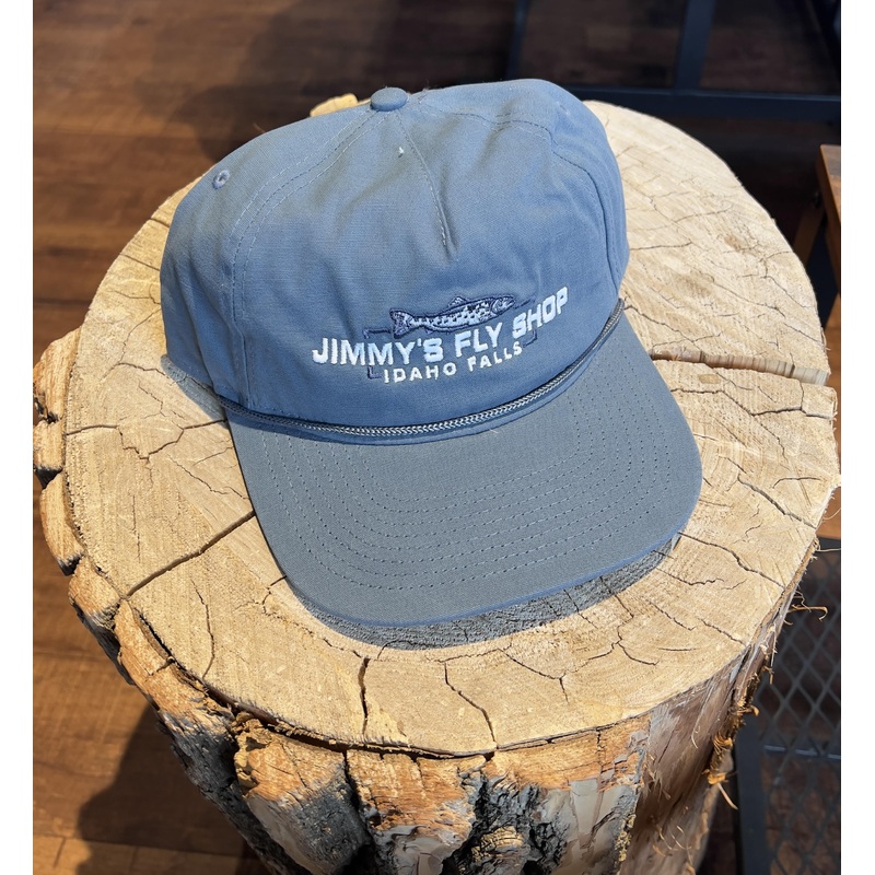 Jimmy's Fly Shop Hat - Embroided Trout - Blue