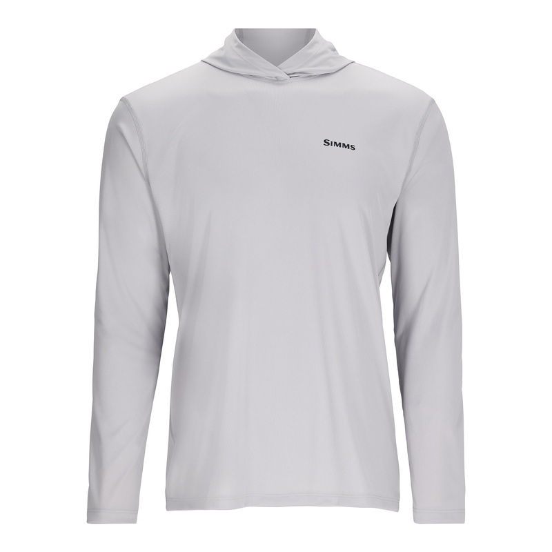Simm's M's CBP Tech Hoody - Sterling Fly Fish Food Logo Back