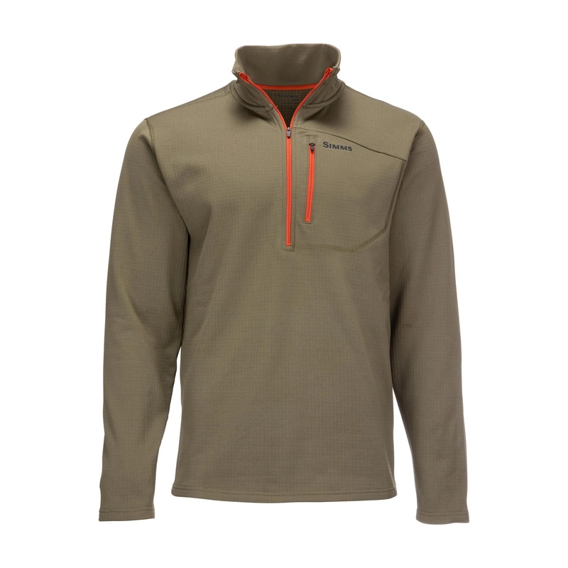 Simms Men's Thermal 1/4 Midlayer Zip Top