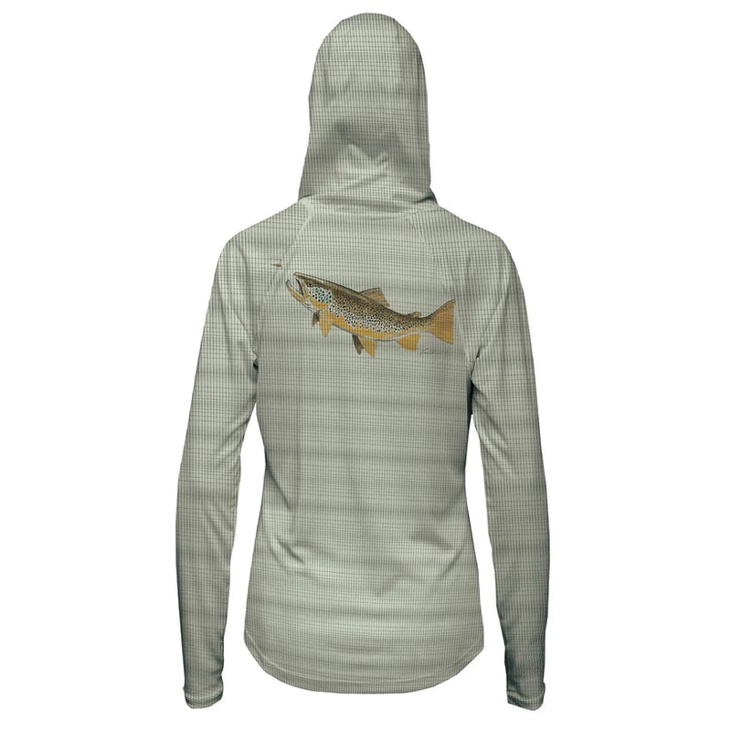 FFF Logo - RepYourWater Hungry Brown Flolite Sun Hoody - Women's