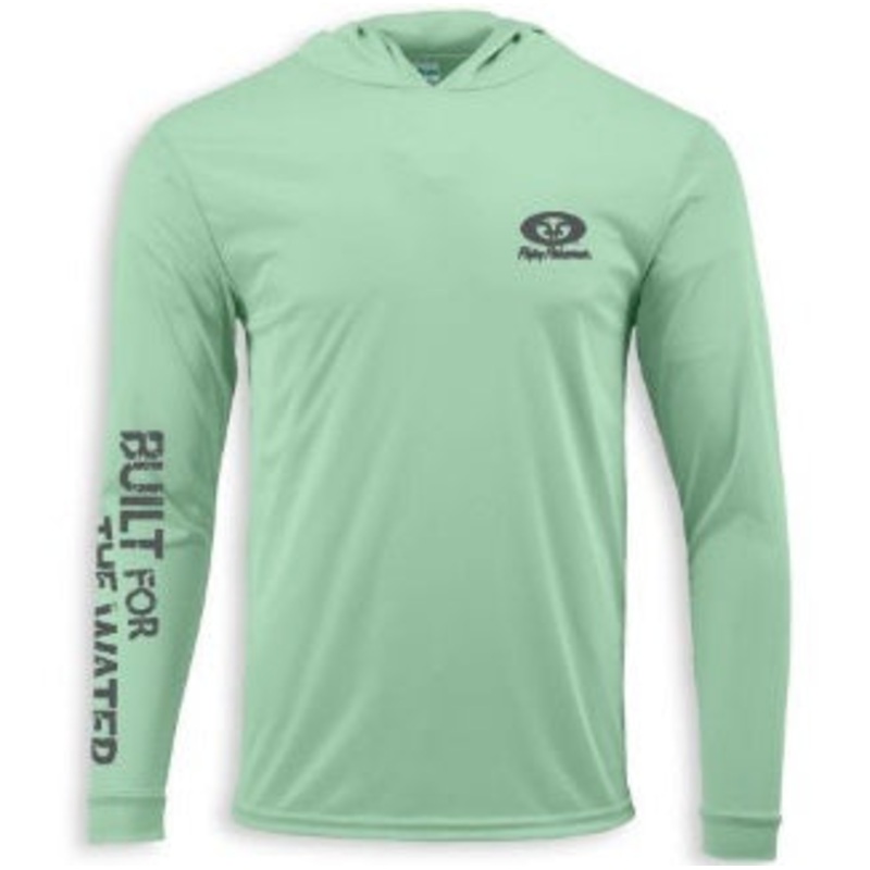 Flying Fisherman Performance Hoodie Mint Medium