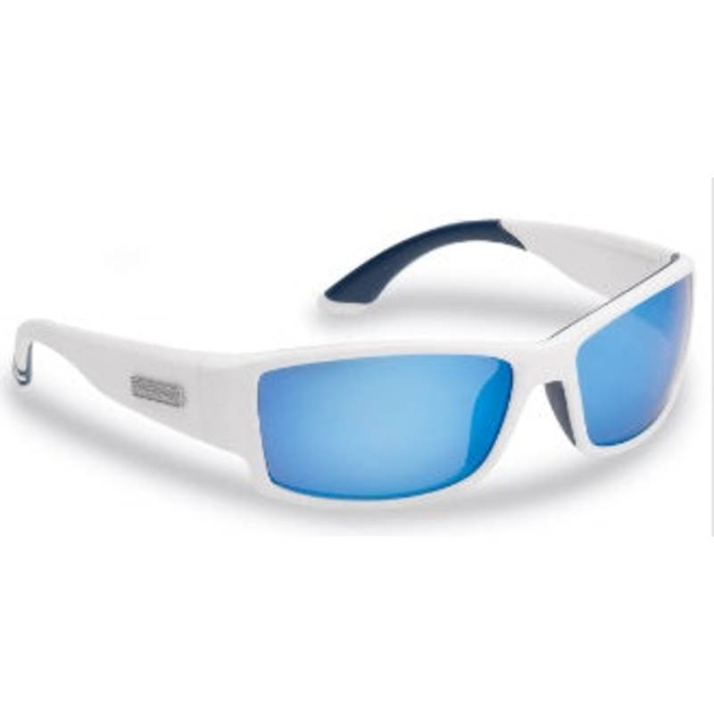 Flying Fisherman Razor Matte White  Smoke/Blue Mirror