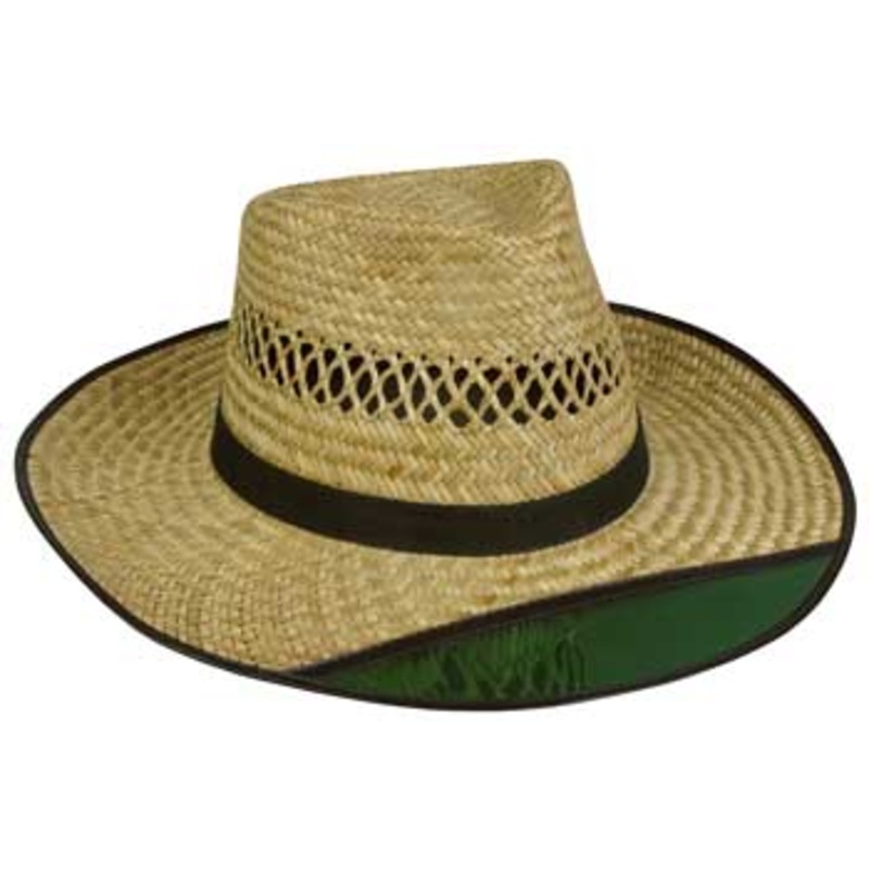 Outdoor Cap Mens Straw Hat - Tinted 3" Brim 1 Size
