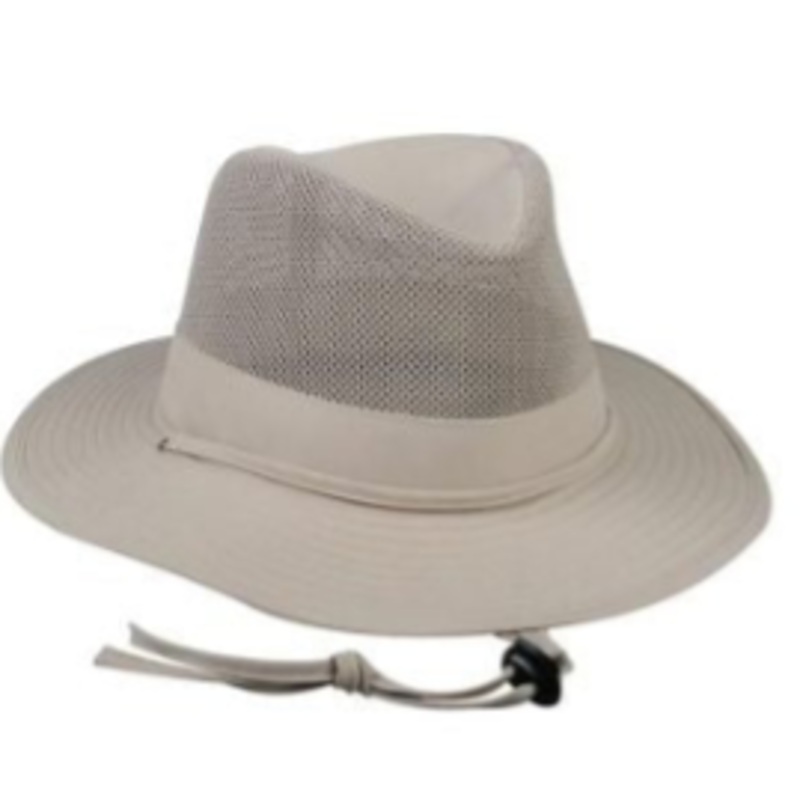 Outdoor Cap Safari Hat Kahki Mesh Top