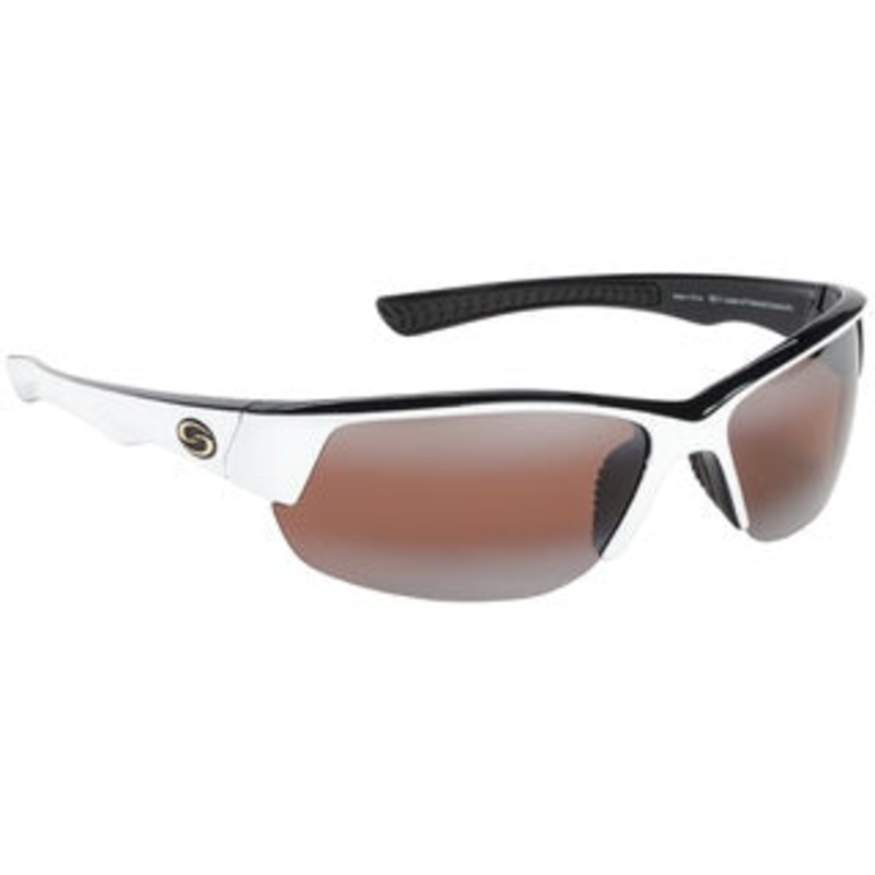 Strike King Sunglass S11 Gulf White/Black Amber Lens