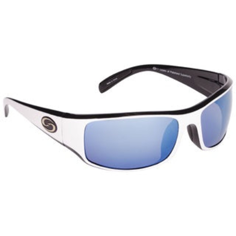 Strike King Sunglass S11 Okeechobee White/Black Blue Mirror