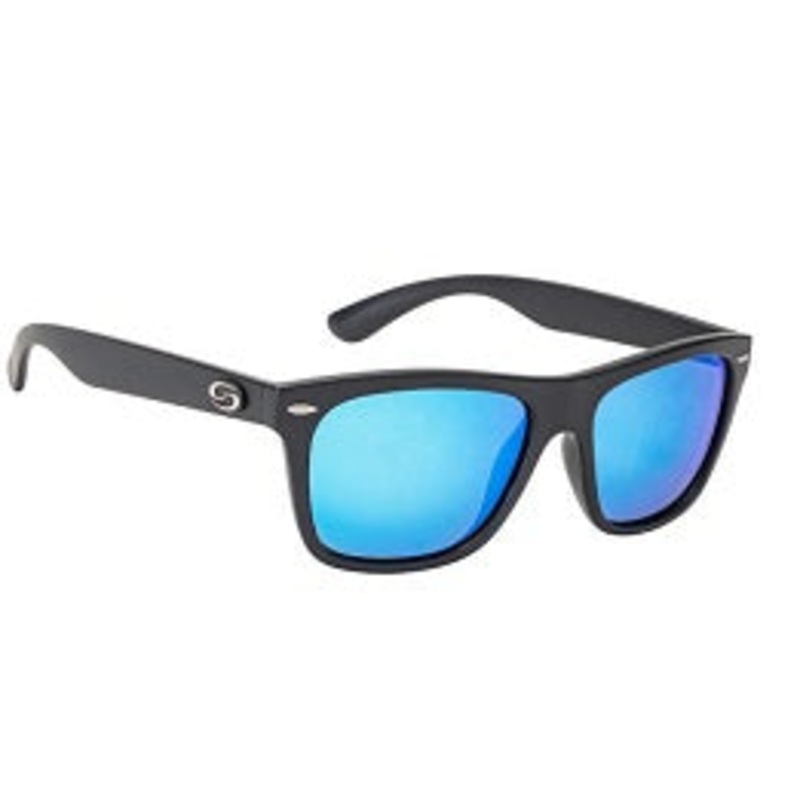 Strike King Sunglass SK Plus Cash Matte Black-Blue Mirror