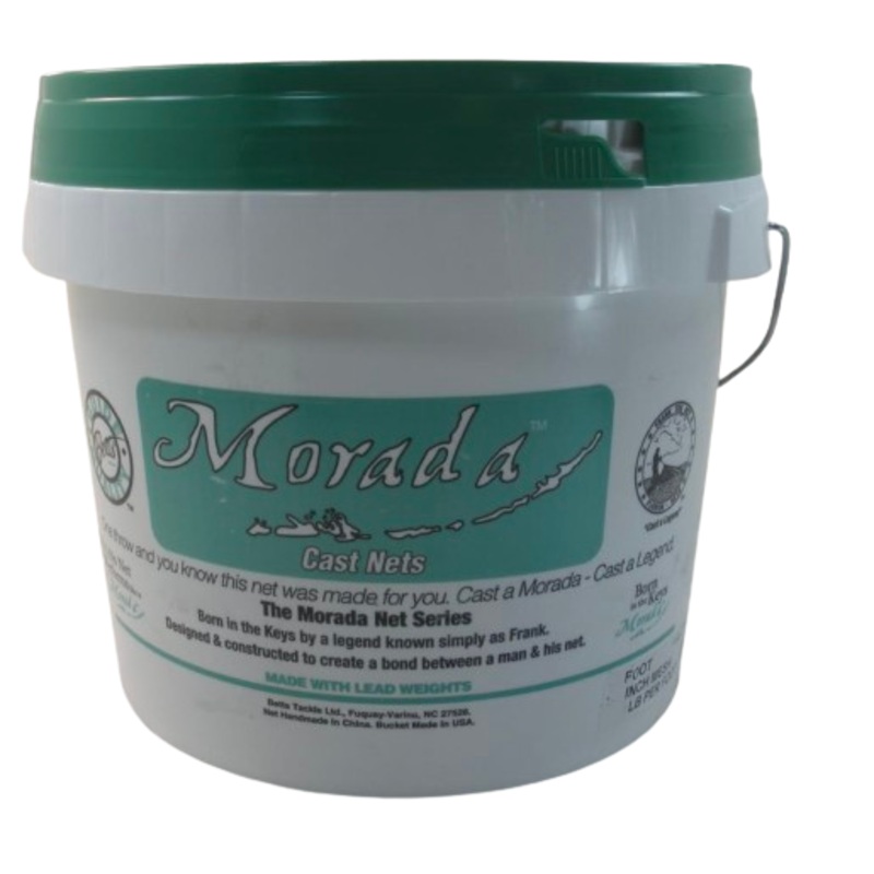 Betts 28-10 Morada Mono Cast Net 10 ft, 1" Mesh, 1.60 lbs Lead Per Foot