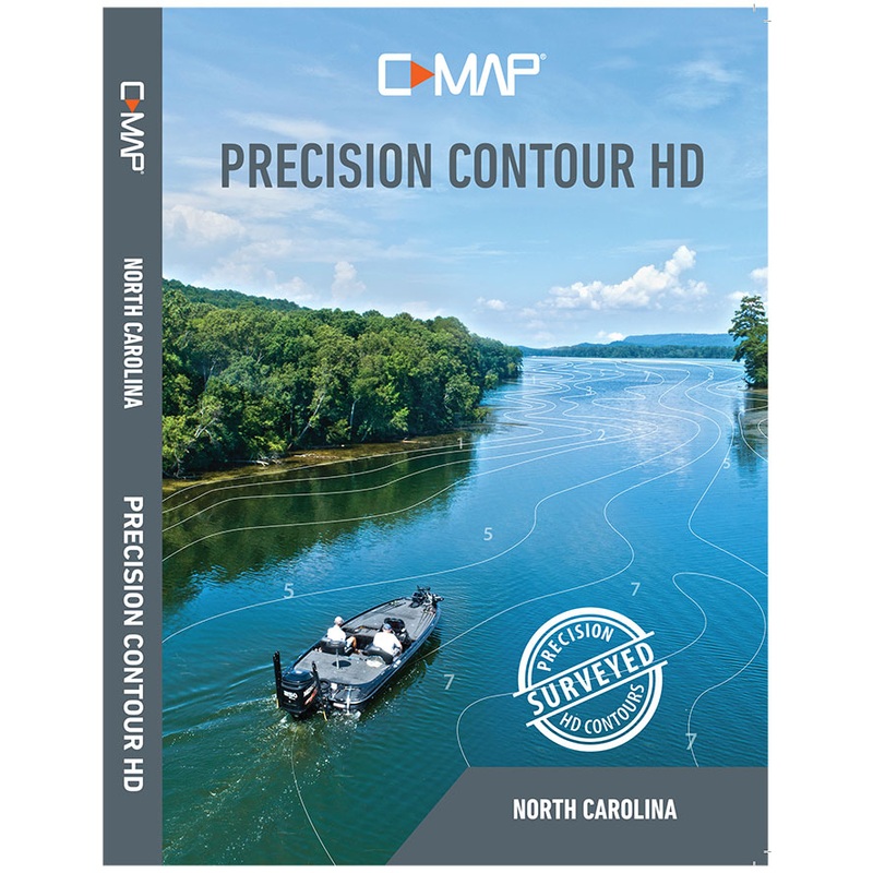 C-Map North Carolina Precision Contour HD Map Card