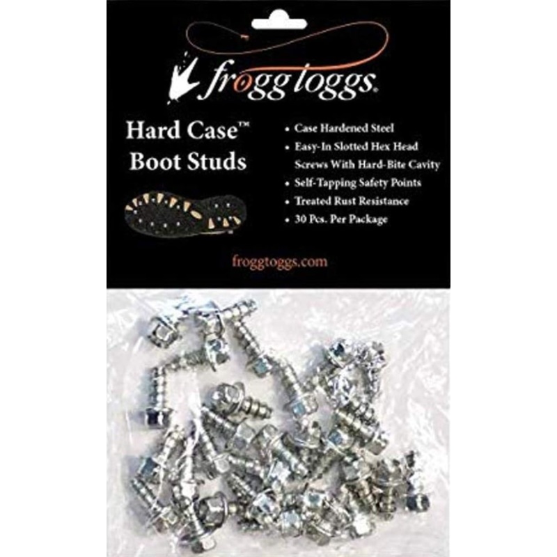 Frogg Toggs Hard Case Boot Studs, Steel, 30 Per Pack