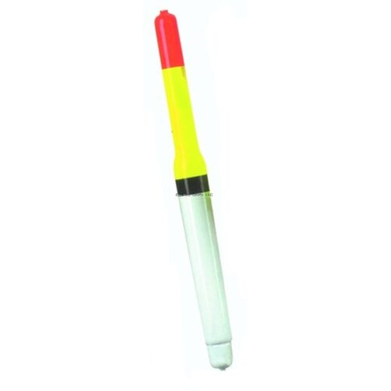Little Joe Weighted Pole Float, 7", Fluorescent Orange/Yellow/White
