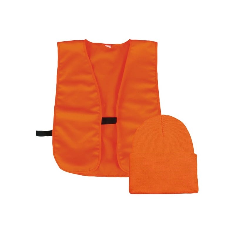 Outdoor Cap Blaze Orange Vest w/Knit Cap