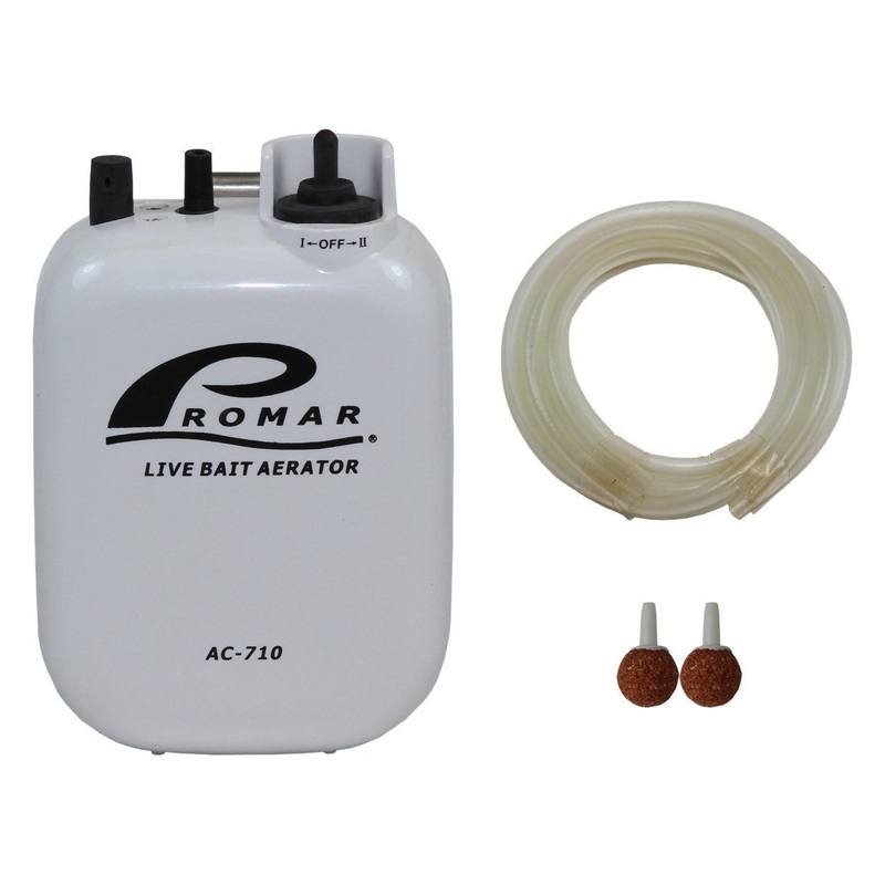 Promar 2 Speed Bait Aerator Live Bait Minnow Keeper White AC-710