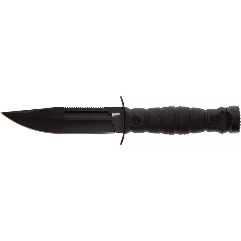 M & P Accessories Ultimate Survival Knife 5" Fixed Blade - Clam