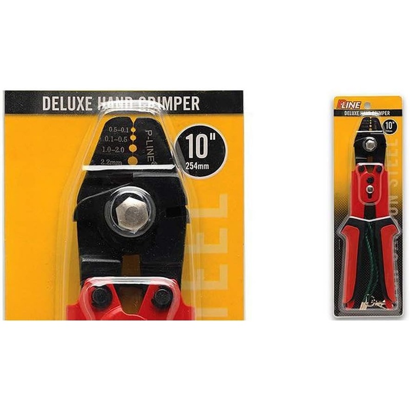 P-Line Hand Crimper Hypolon Grip Carbon Steel Head