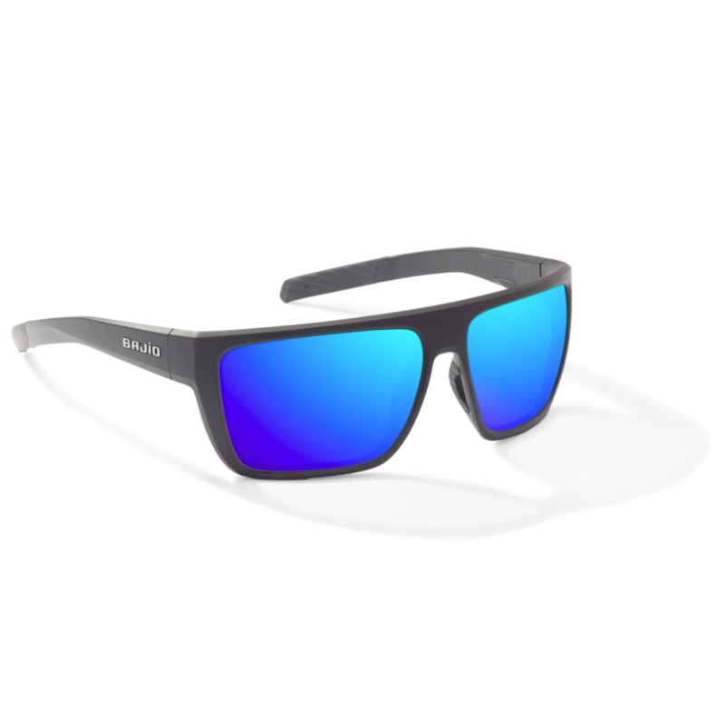 Bajio Zapata Black Matte Frame/Blue Mirror Glass Lens Sunglasses