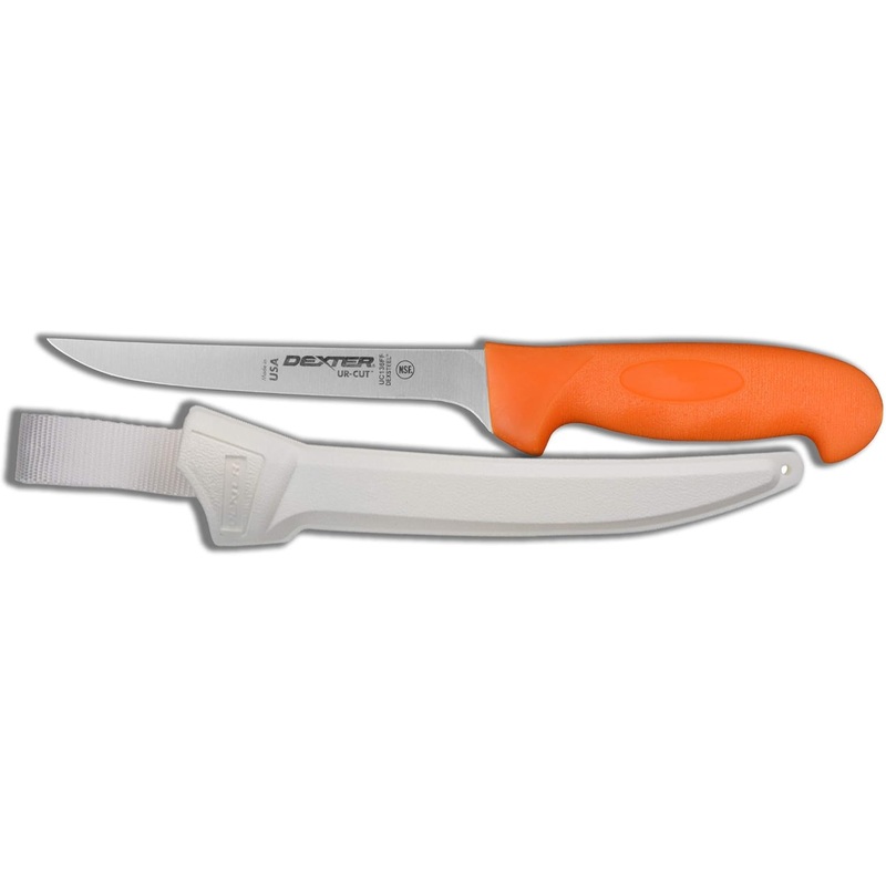 Dexter UR-Cut Flexible Fillet Knife Moldable Handle with Sheath, 6"