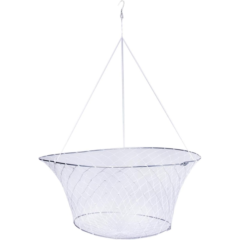 Dolphin 6915-P 2 Ring Crab Net, White