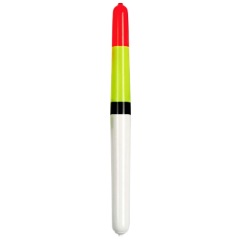 Little Joe Weighted Pole Float 10" Fluorescent Orange/Yellow/White