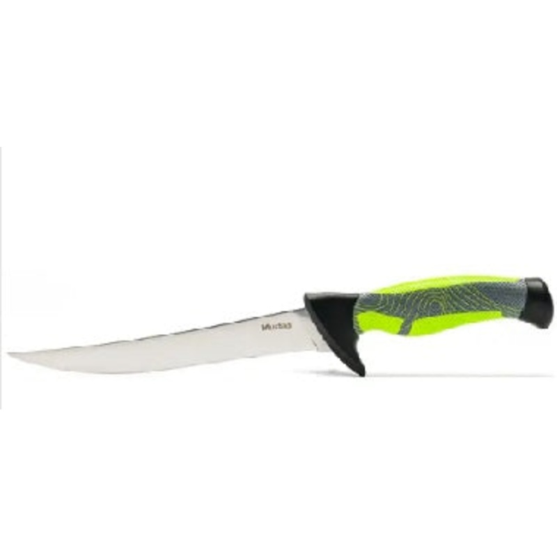 Mustad Fillet Knife- w/ Sheath Green Line 7"