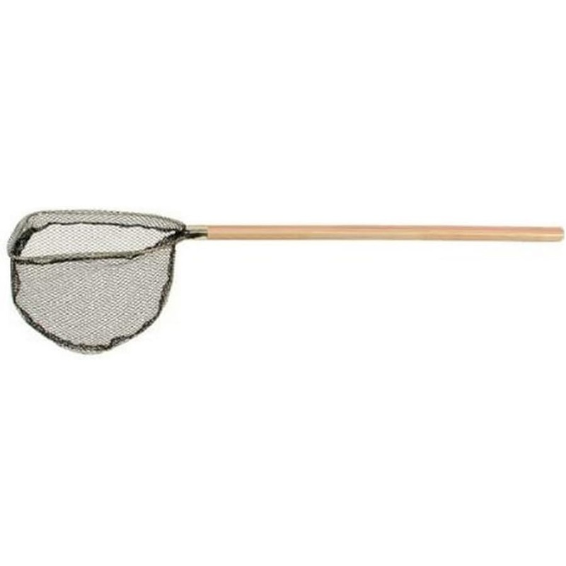 Promar Bait Scoop Net Wood Handle, 7" x 8" frame, 24" length