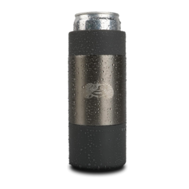 Toadfish Non-Tipping SLIM CAN Cooler for 12oz Cans, Graphite