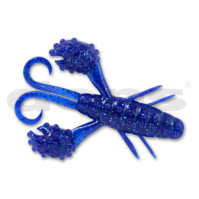 Deps Worm Beckon Craw #80 Sapphire Blue/Blue & Green Flake