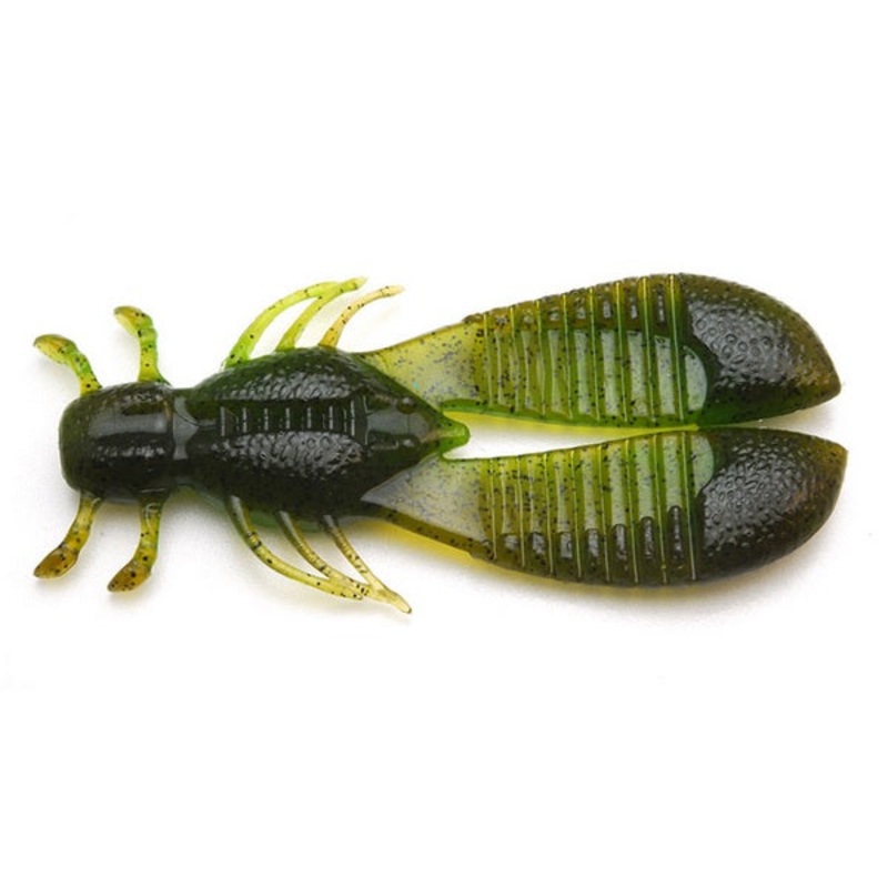 Raid Japan Worm EGU Chunk 4inch 030 Green Pumpkin Chart